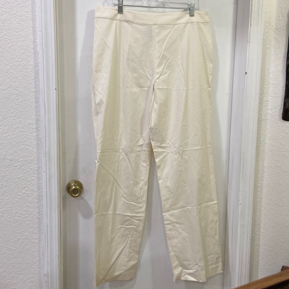 DONCASTER plus size 16 Ivory Cotton Spandex Pants